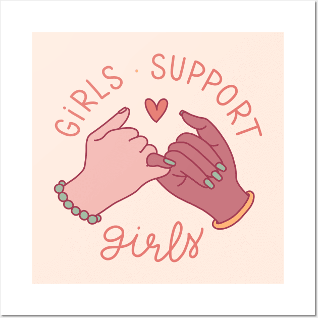 Girls Support Wall Art by tatibarato